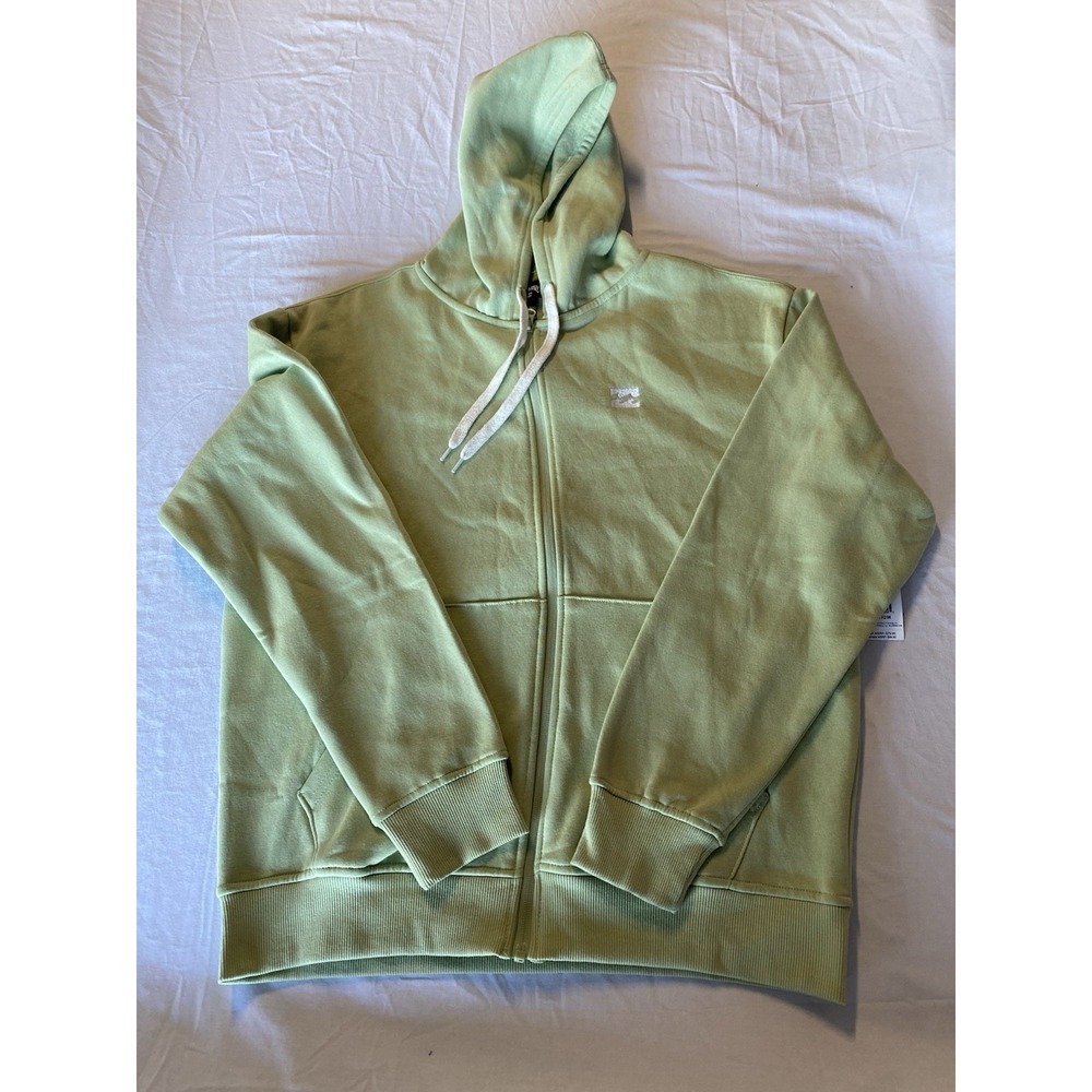 Billabong Mens Rhodes Full Zip Hoodie Sea Foam Green Sweatshirt M 24A4802402